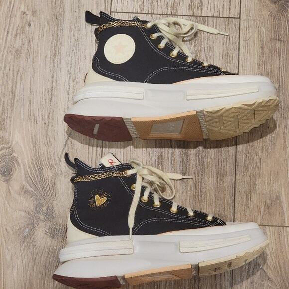 Converse Platform Sneakers Valentine's 2023 Ltd Edition Women's Sz 8.5 Black - Picture 13 of 13